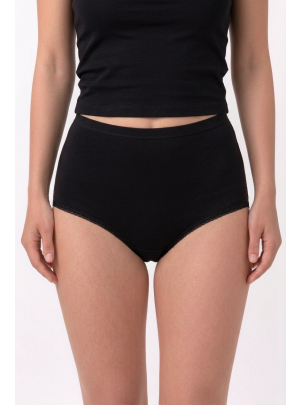Slip Ella schwarz Vorderansicht am Model