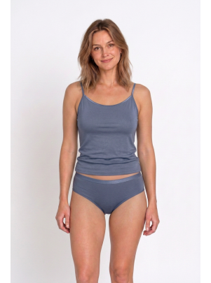 Hemd Christine jeans Vorderansicht am Model