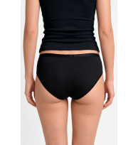 Slip Christine schwarz Rückansicht am Model