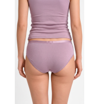 Slip Christine peachrose Rückansicht am Model