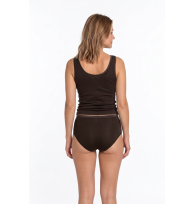 Hemd Vera marroni Rückansicht am Model