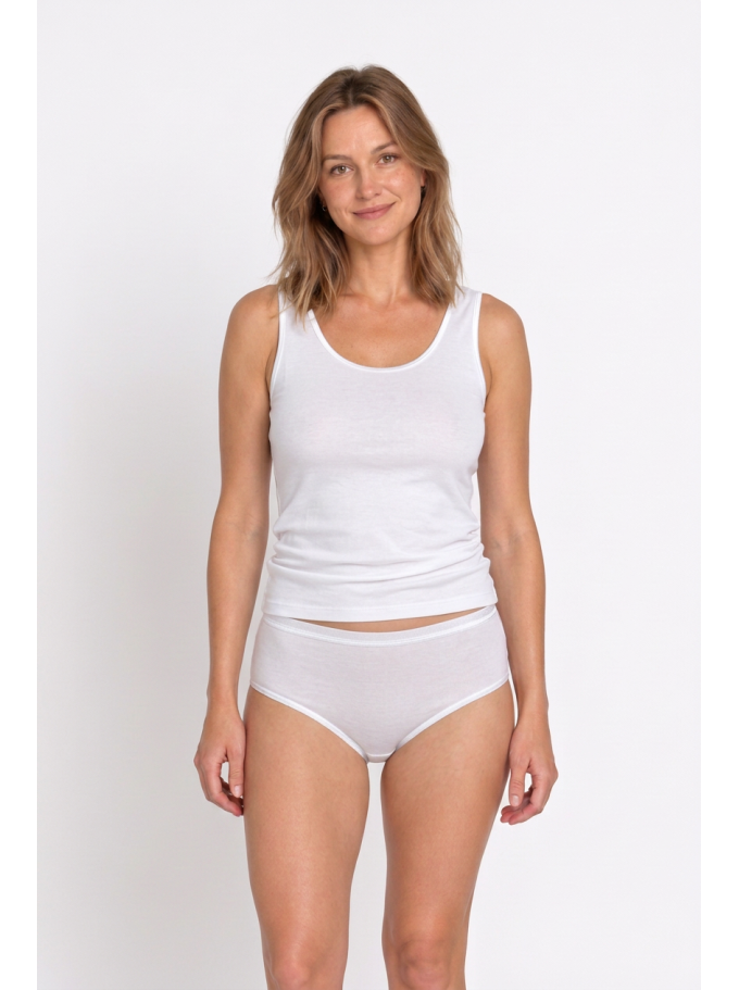 Hemd Vera weiss Vorderansicht am Model